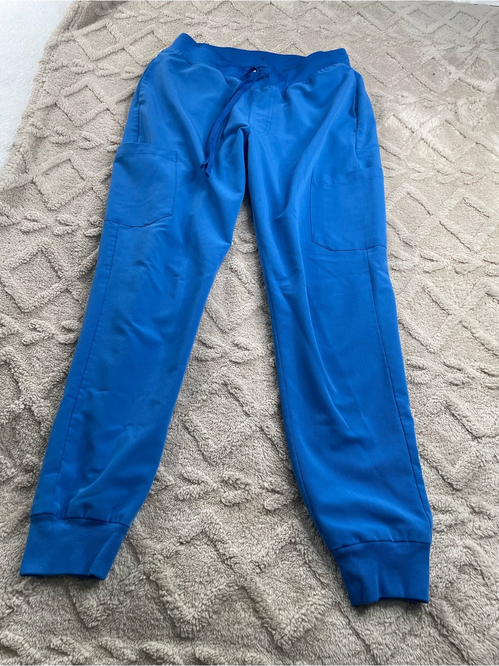 Mandala Royal Blue Jogger Scrub Pants- Size‎ Small  Medical